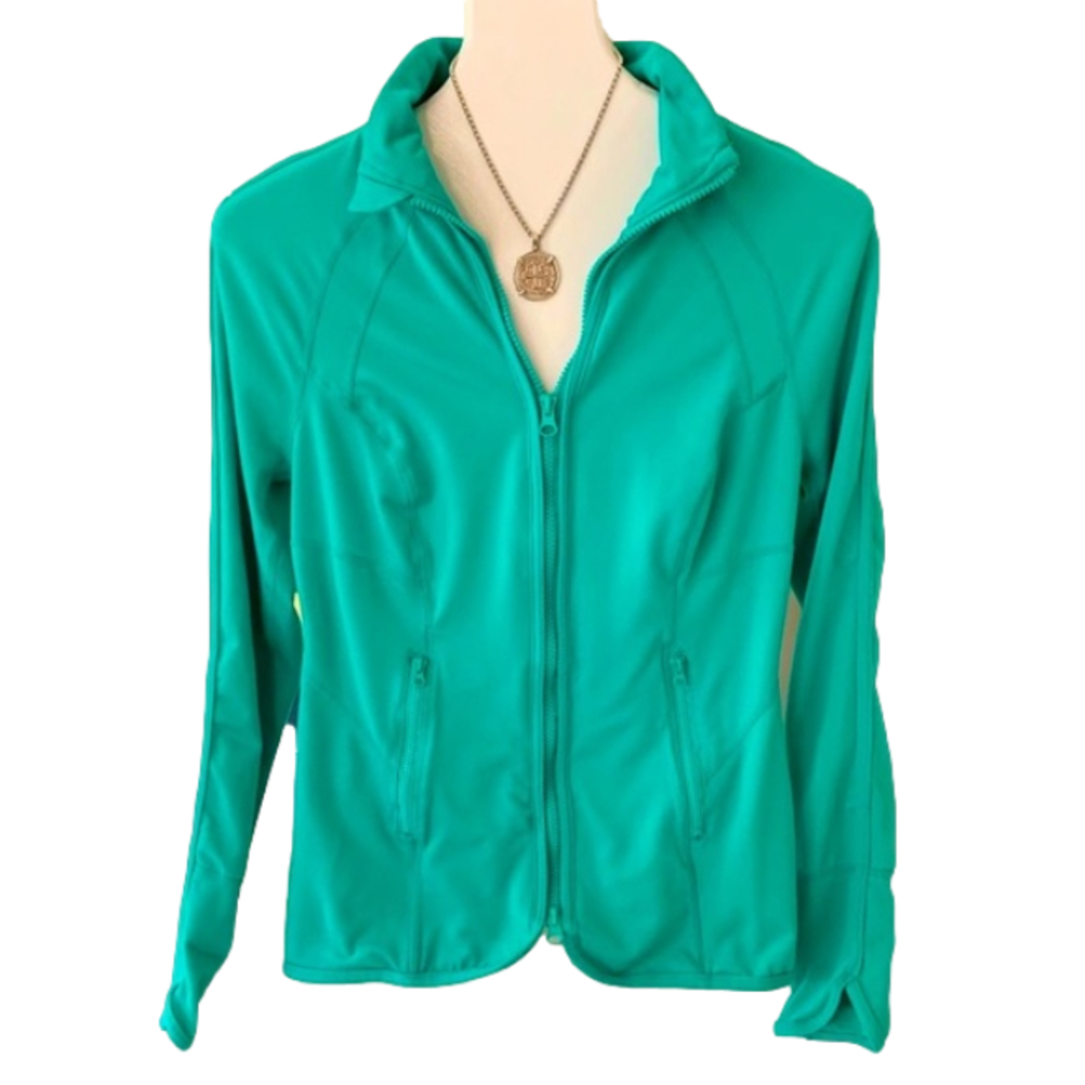ZELLA Active Wear Teal Green Long Sleeve Jacket